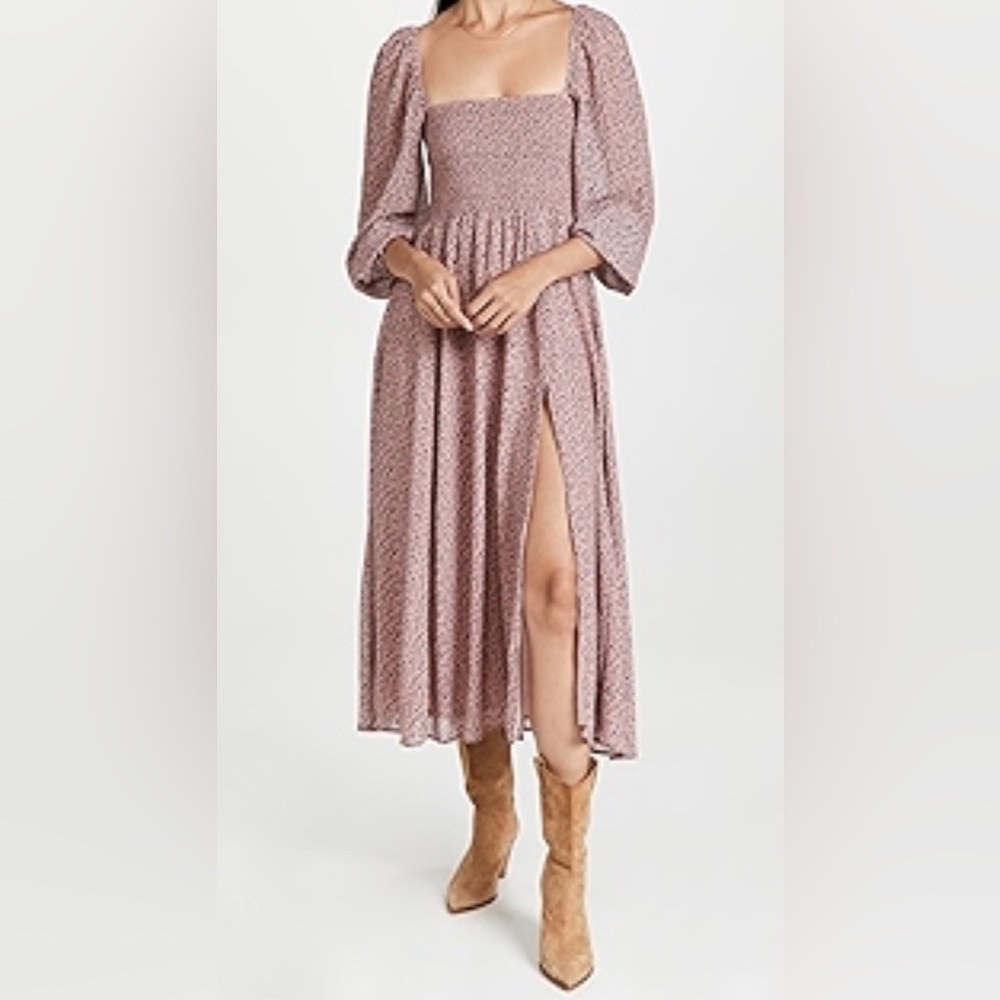 O.P.T. Classic Smock Maxi Dress